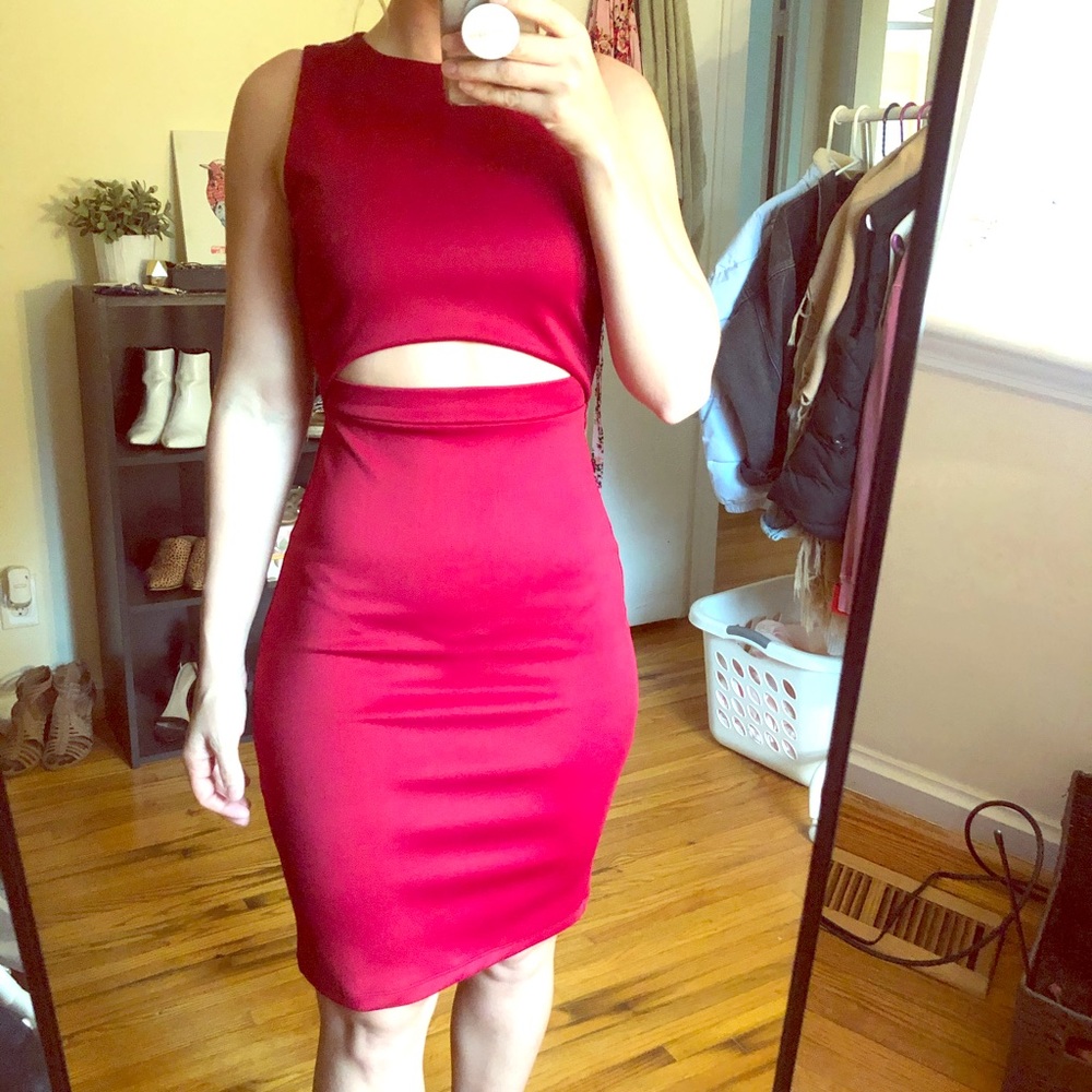 Sexy red dress